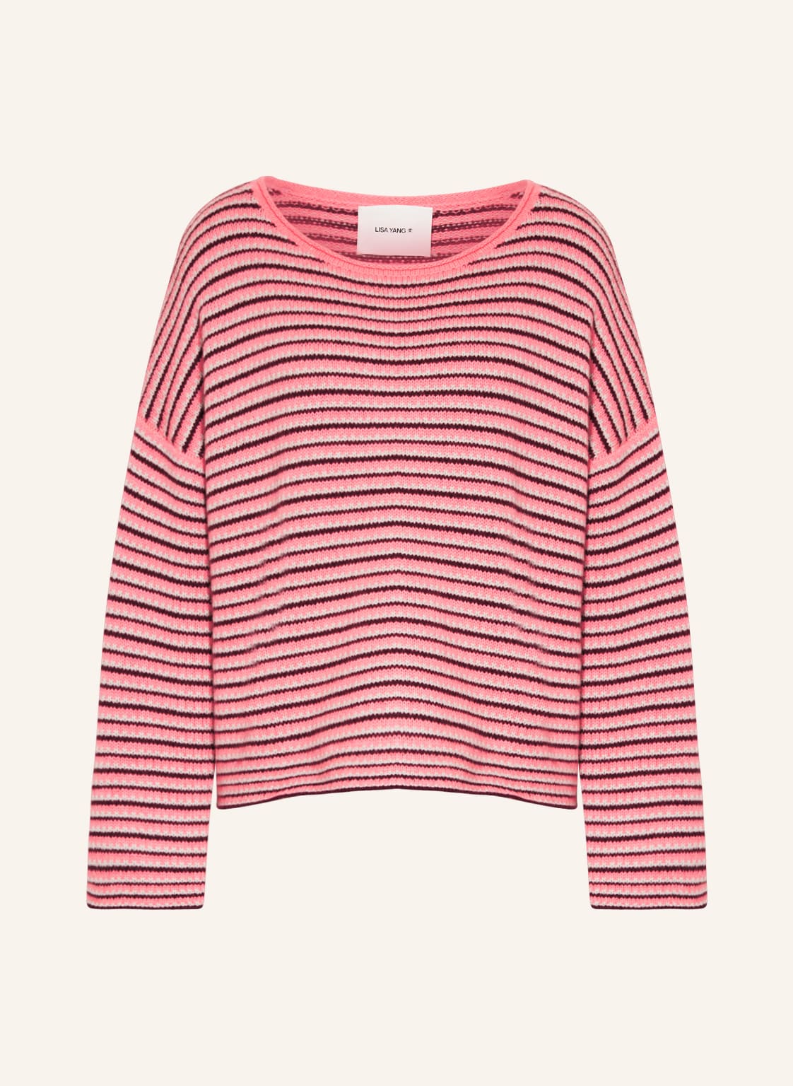 Image of Lisa Yang Oversized-Pullover Avery Aus Cashmere pink