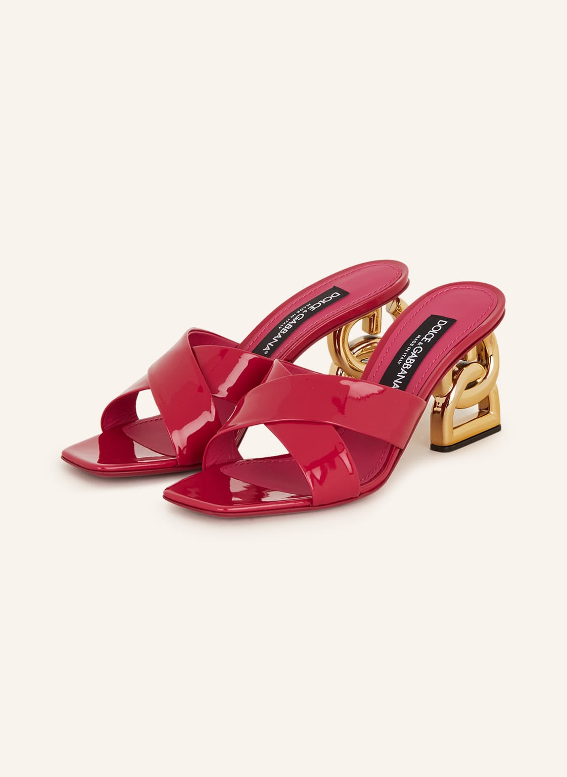 Image of Dolce & Gabbana Mules Vernice pink