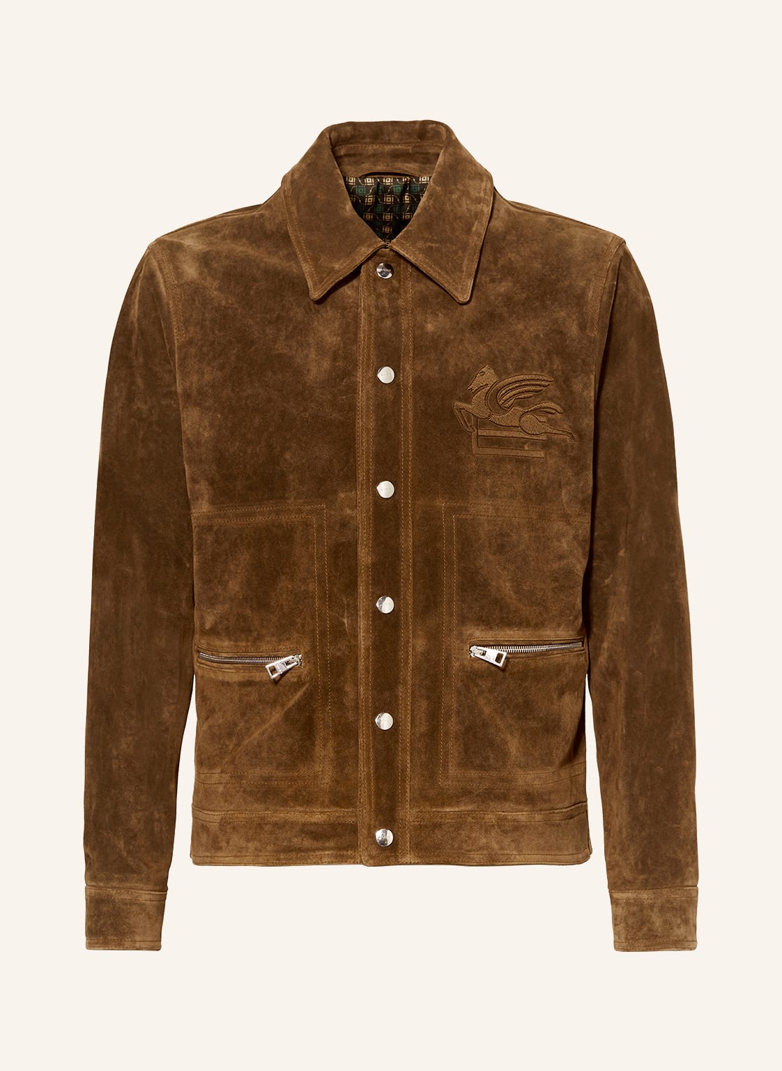 Image of Etro Lederjacke braun