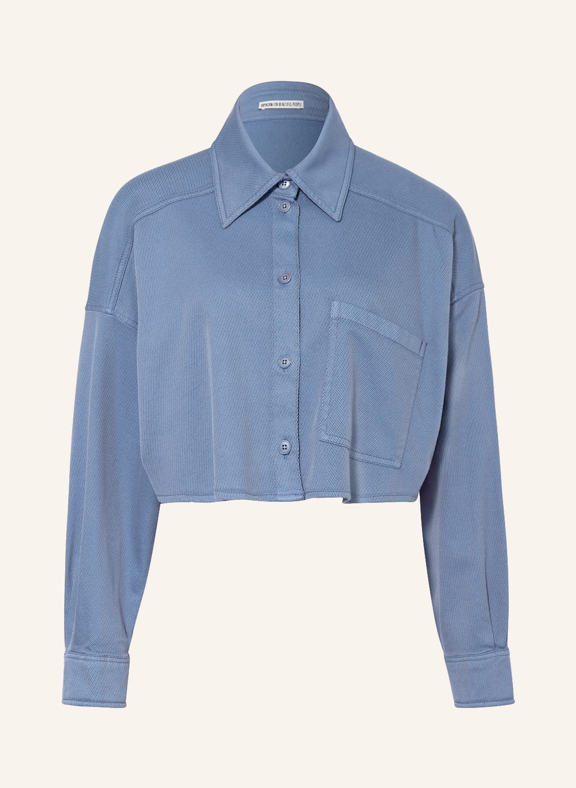 Image of Drykorn Cropped-Overshirt Danu blau