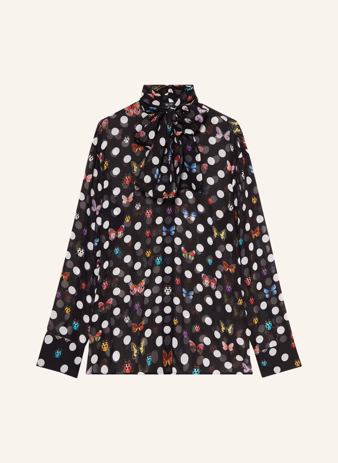 Image of Versace Schluppenbluse Aus Seide schwarz