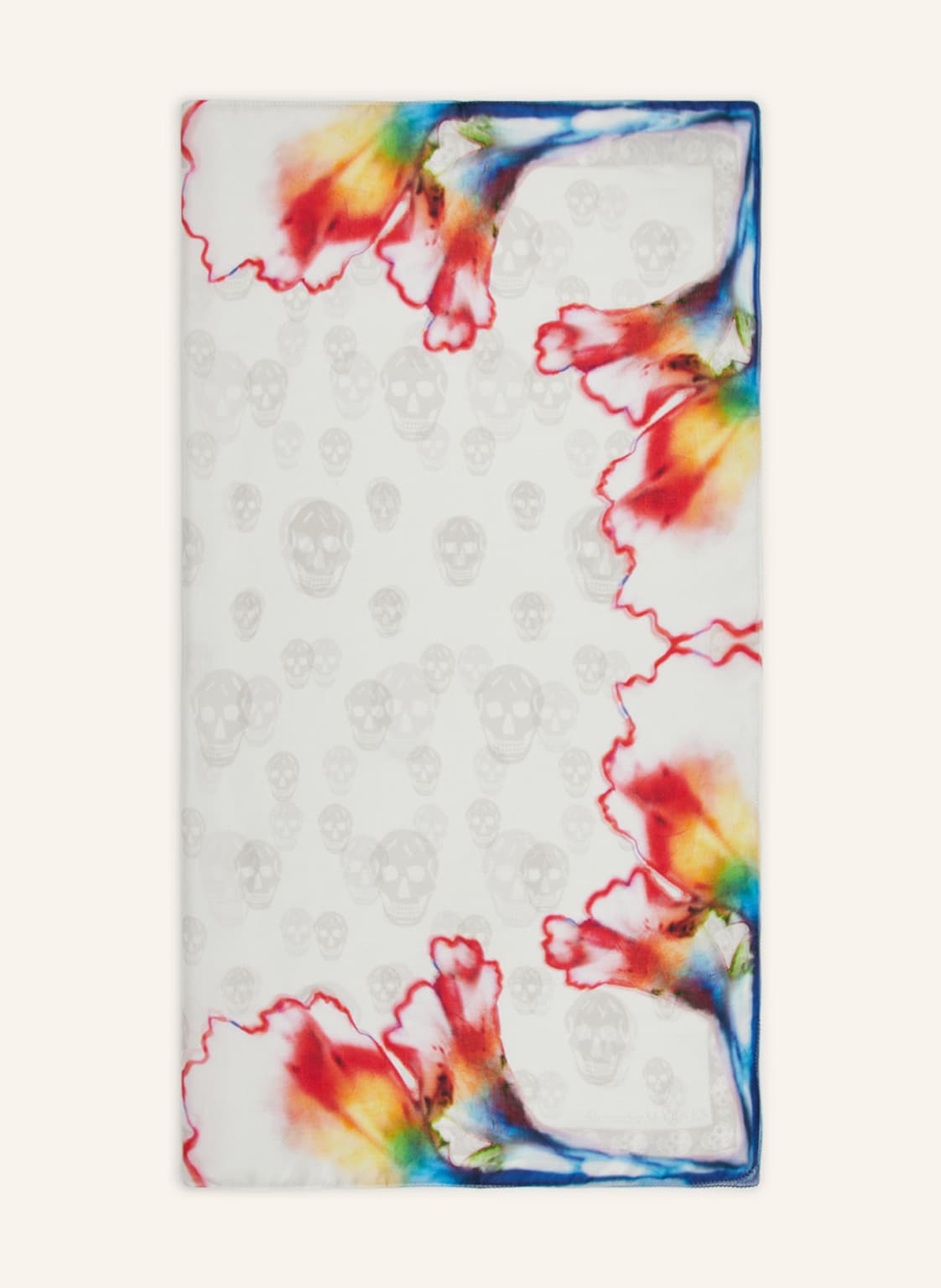 Image of Alexander Mcqueen Seidenschal weiss