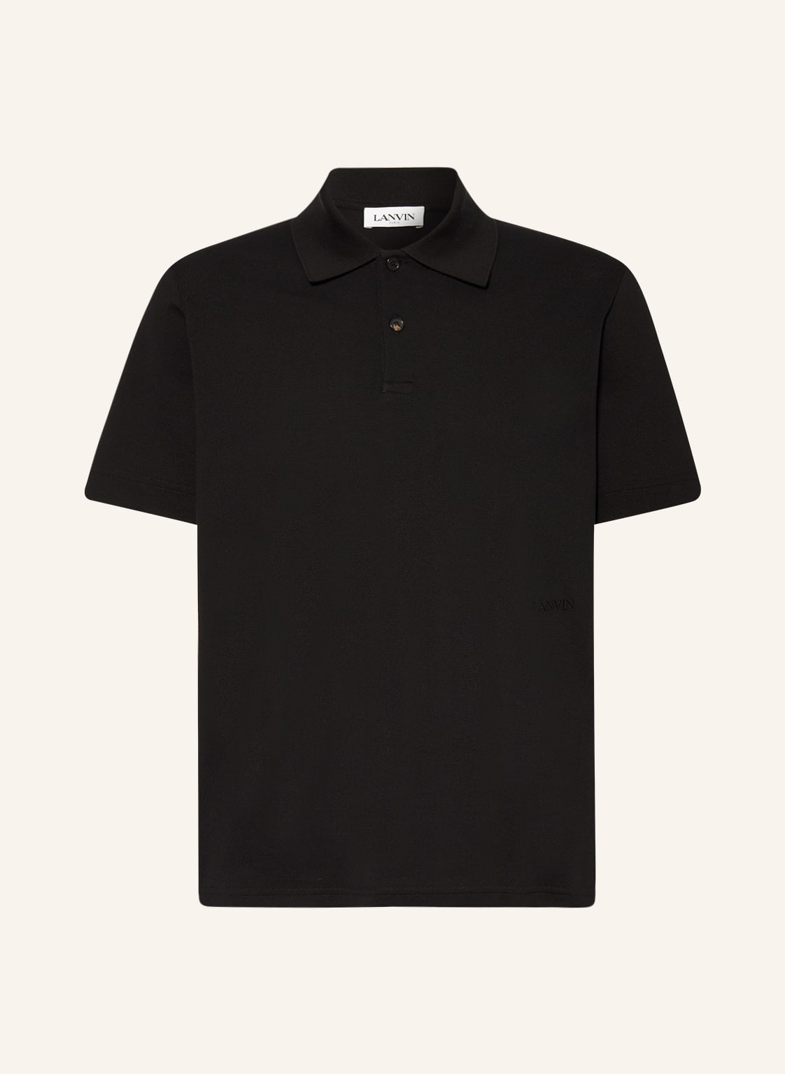 Image of Lanvin Piqué-Poloshirt schwarz
