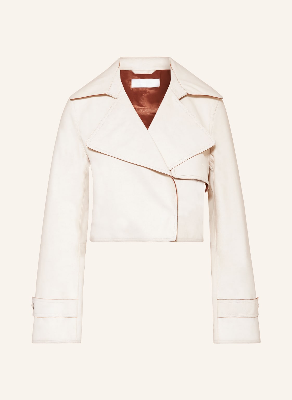 Image of Helmut Lang Lederjacke weiss