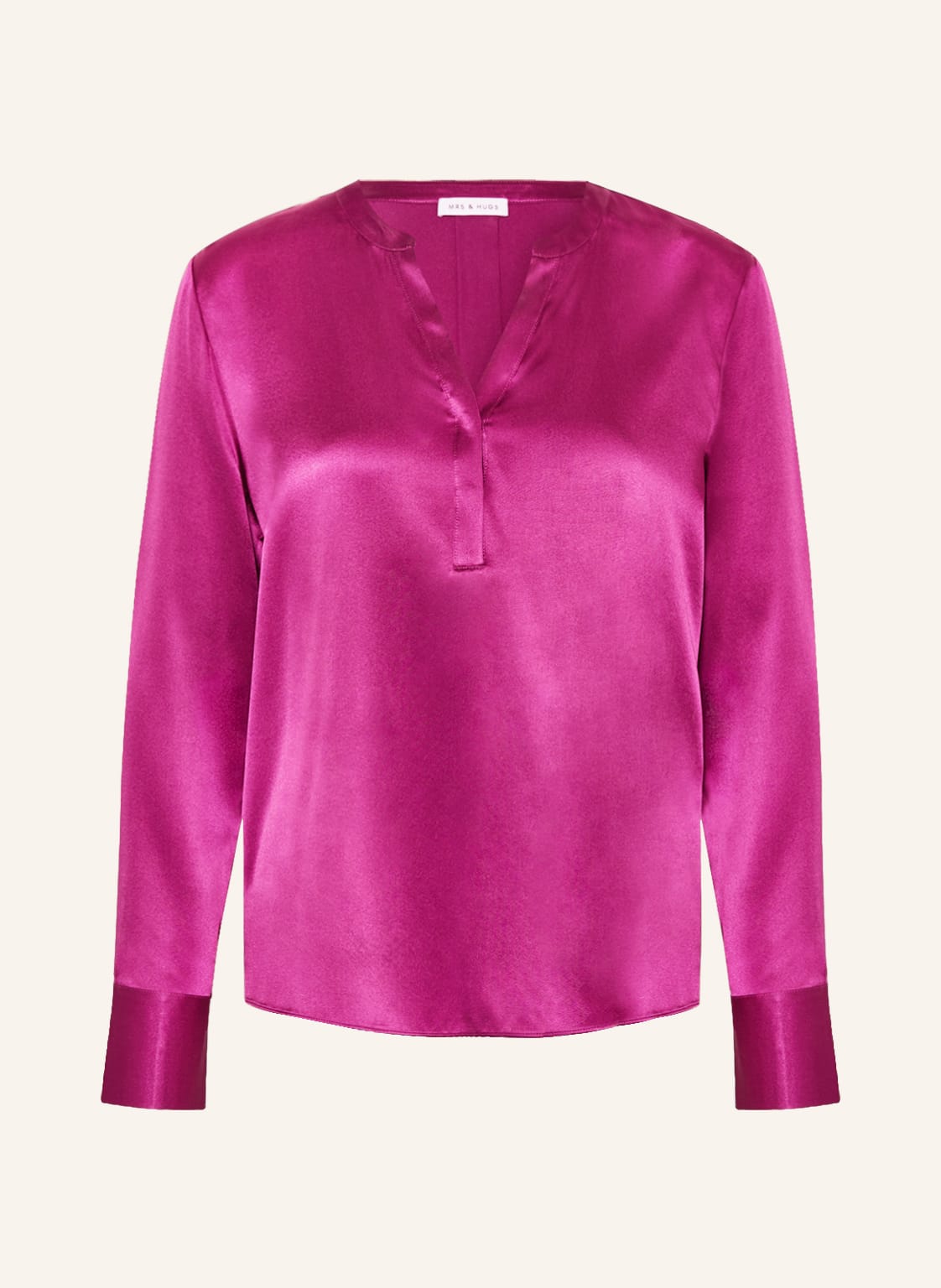 Image of Mrs & Hugs Blusenshirt Aus Seide rot