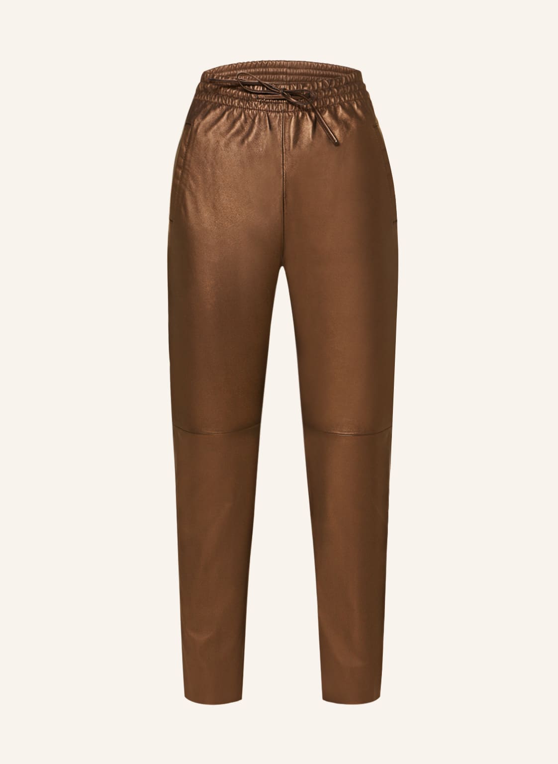 Image of Oakwood 7/8-Lederhose Im Jogging-Stil gold