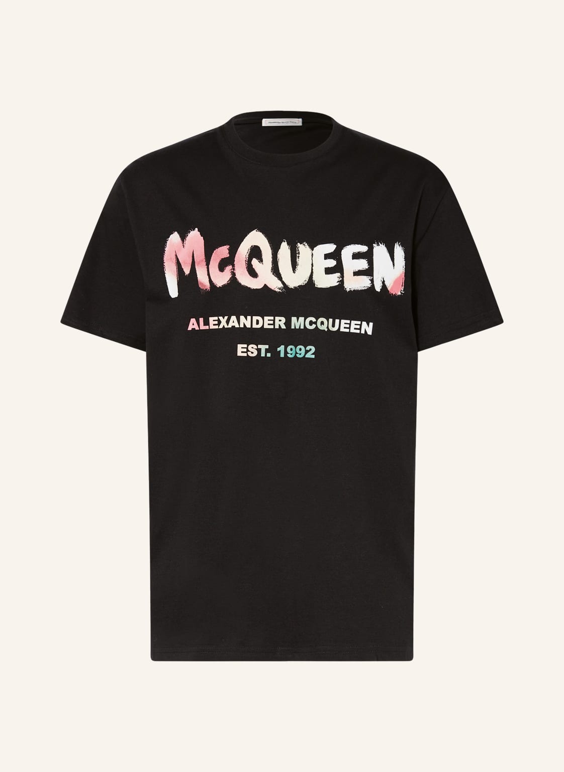 Image of Alexander Mcqueen Oversized-Shirt schwarz