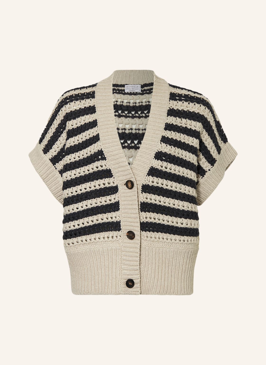 Image of Brunello Cucinelli Strickjacke Mit Cashmere beige