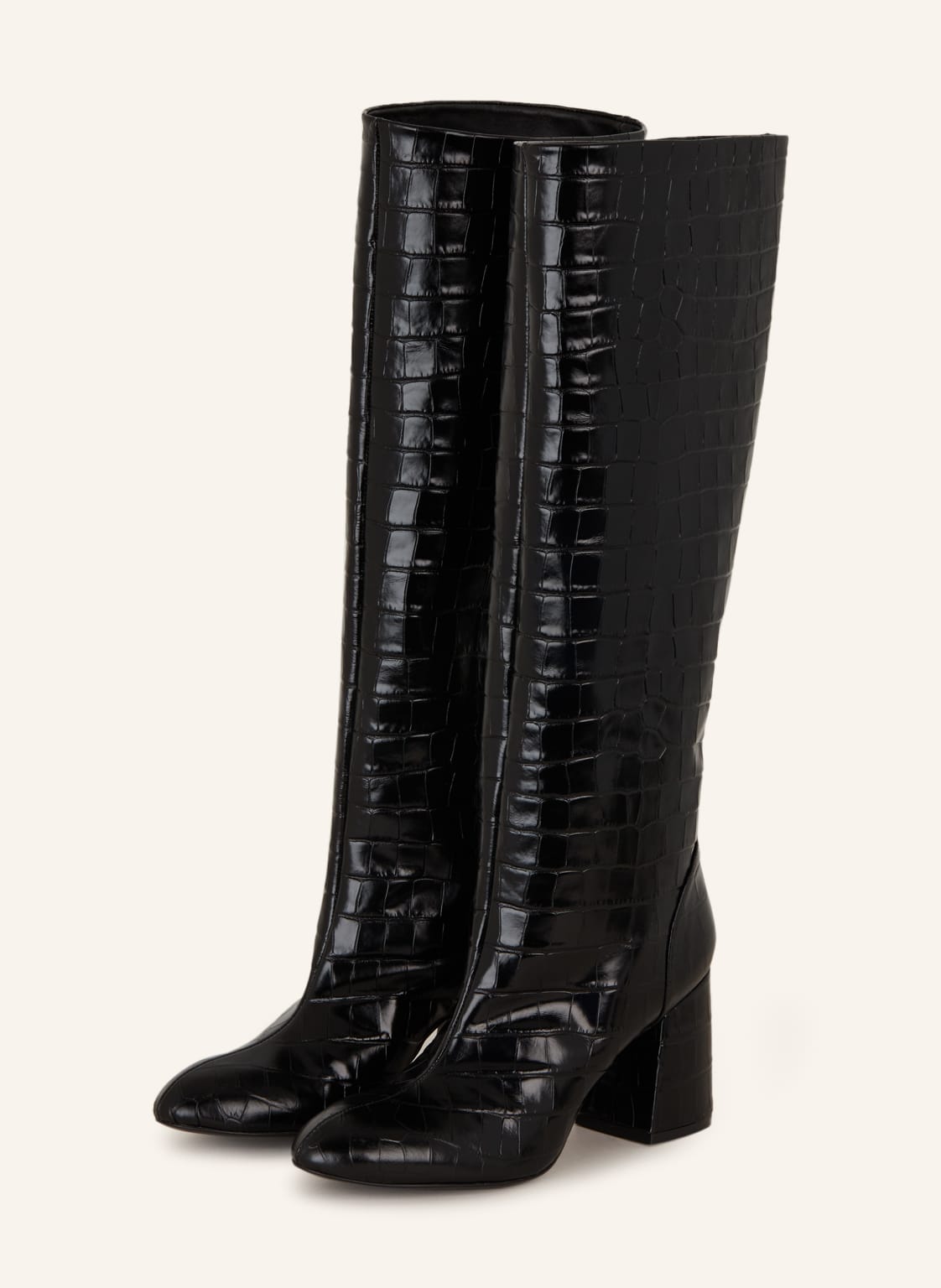 Image of Stuart Weitzman Stiefel Flareblock 85 schwarz