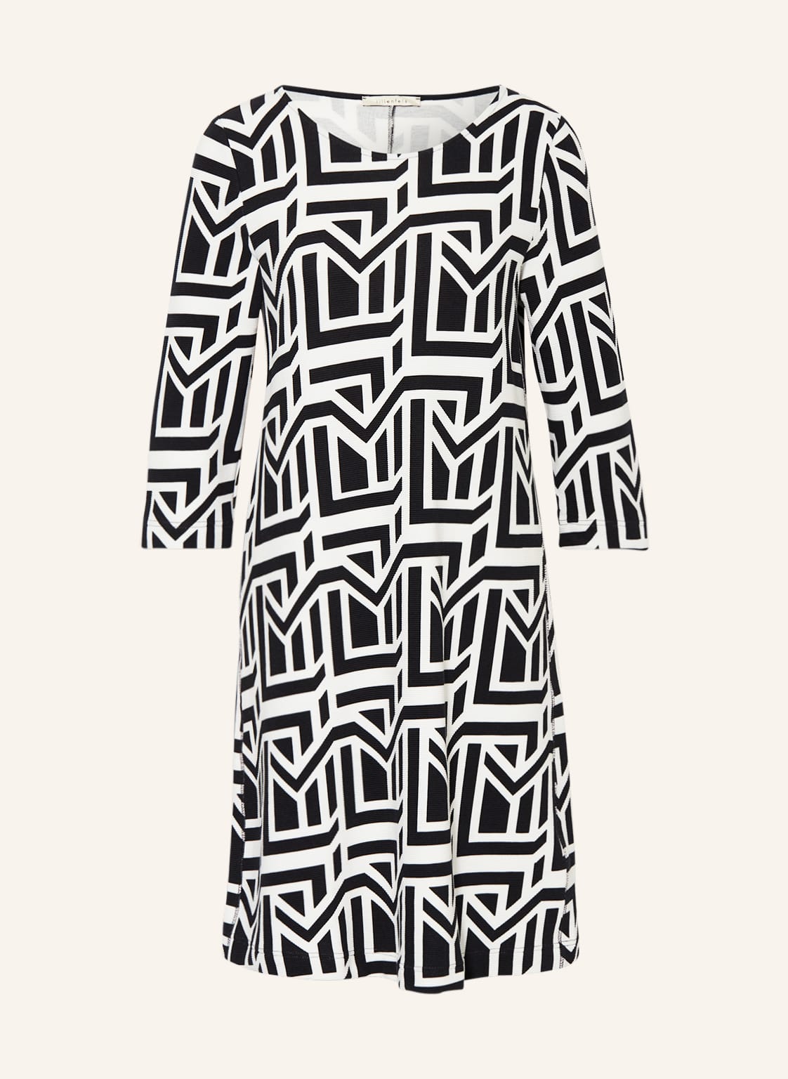 Image of Lilienfels Kleid Mit 3/4-Arm schwarz