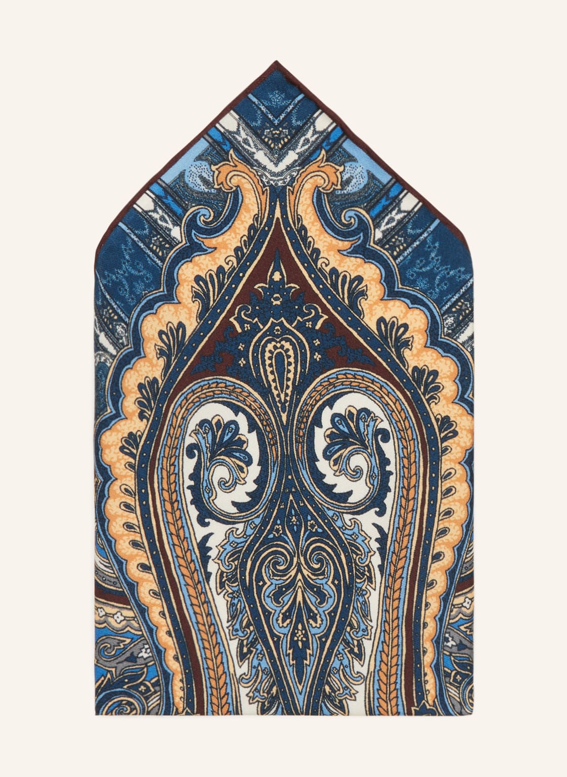 Image of Simonnot-Godard Einstecktuch Aus Seide blau