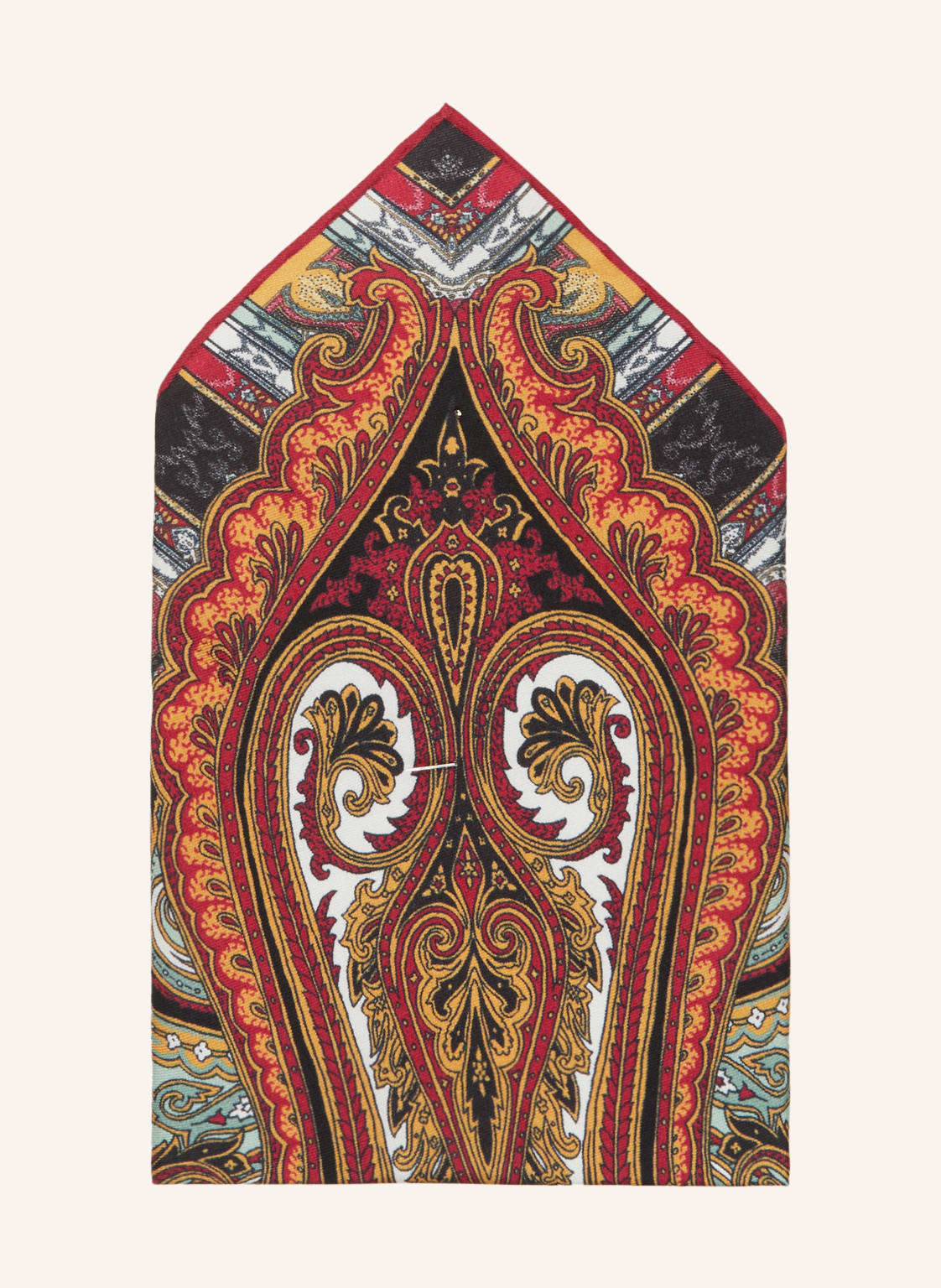 Image of Simonnot-Godard Einstecktuch Aus Seide rot