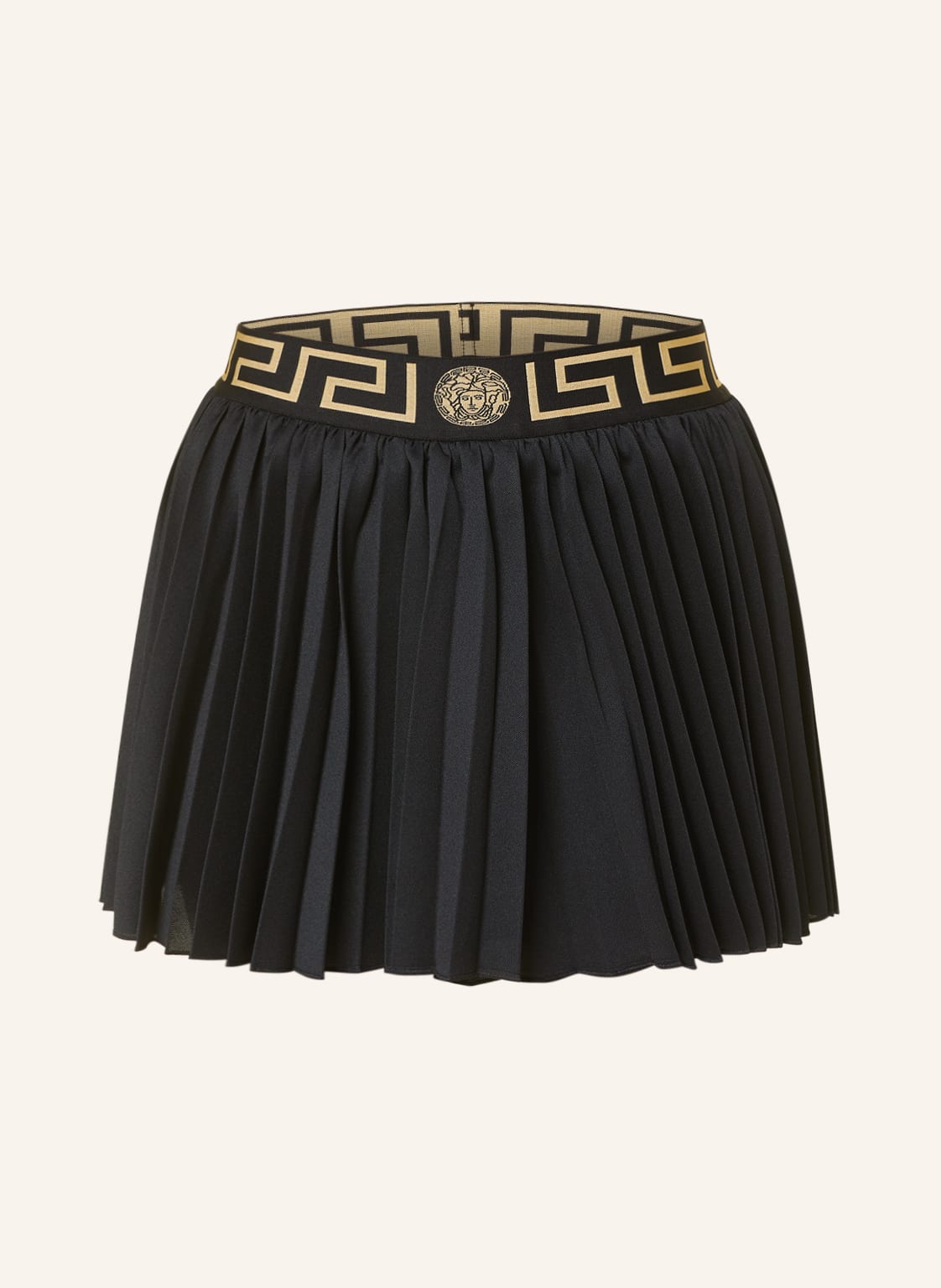 Image of Versace Plissee-Skort schwarz