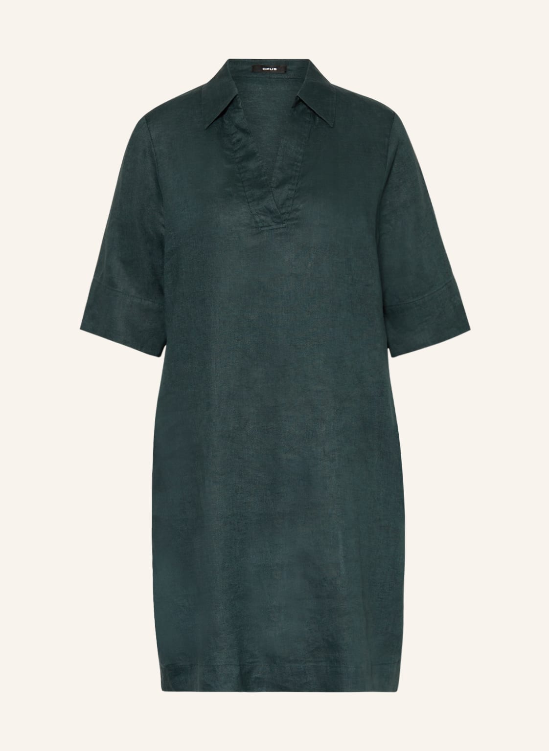 Image of Opus Leinenkleid Wenga gruen