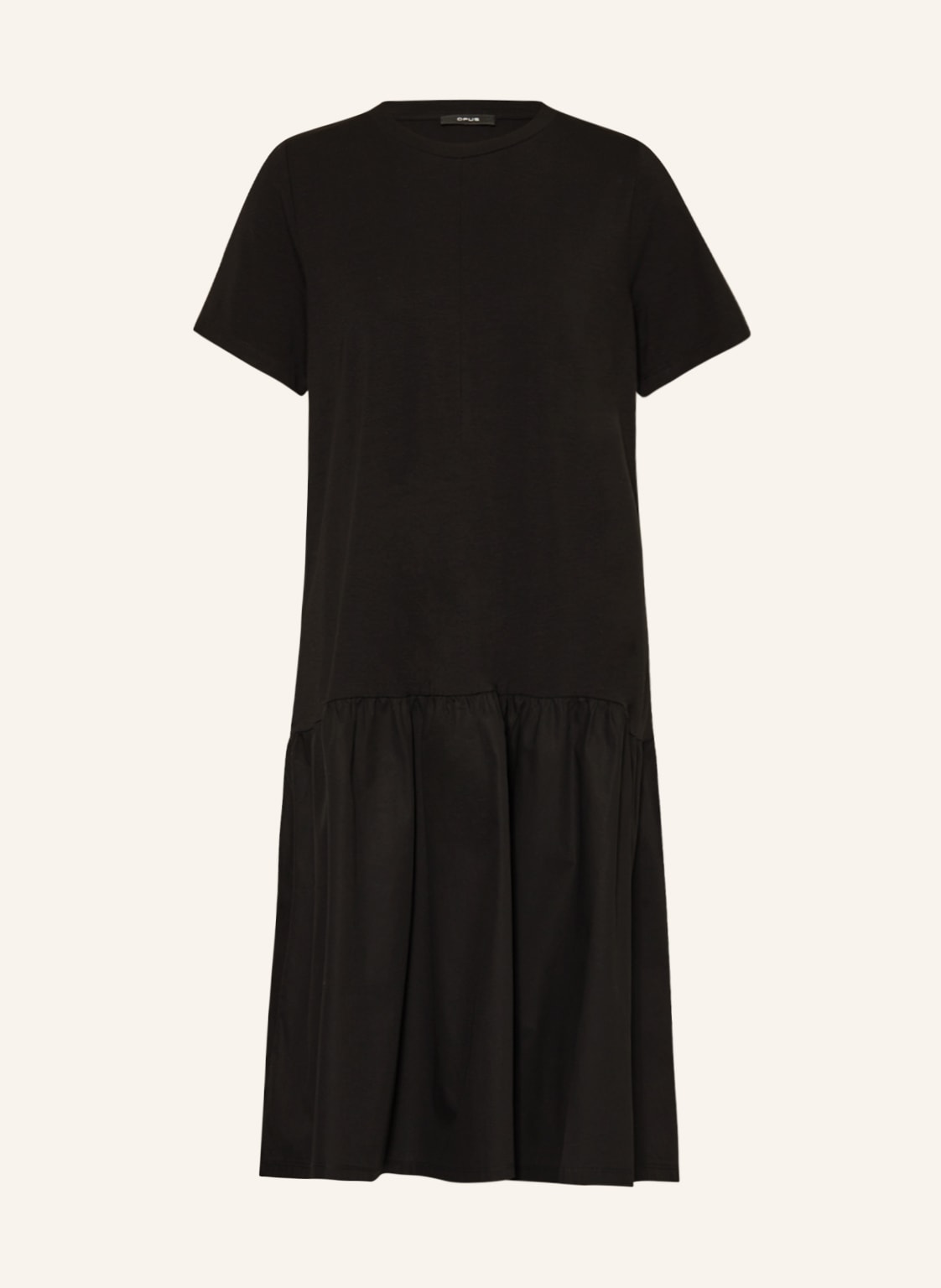 Image of Opus Kleid Wobito Im Materialmix schwarz