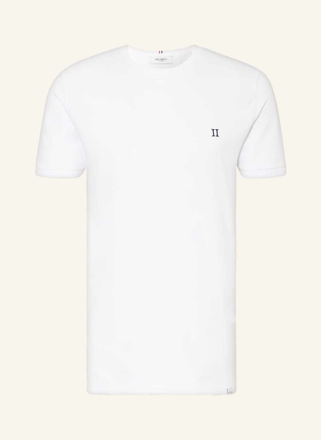 Image of Les Deux T-Shirt Aus Piqué weiss
