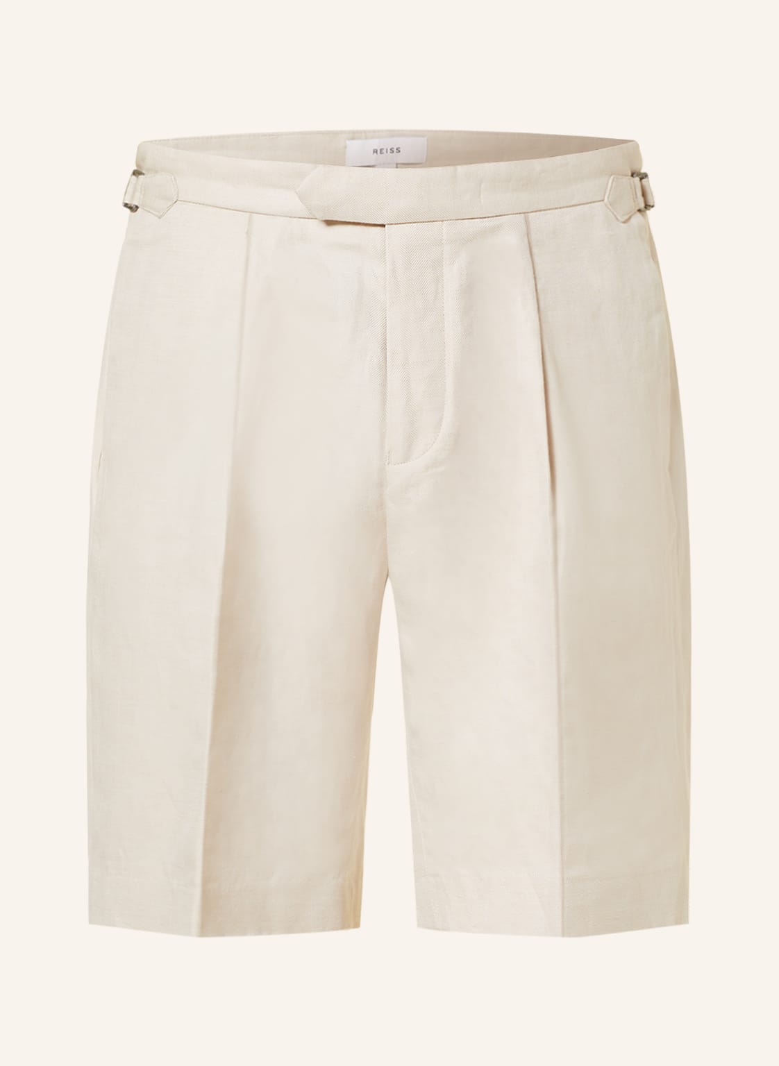 Image of Reiss Shorts Path Mit Leinen beige