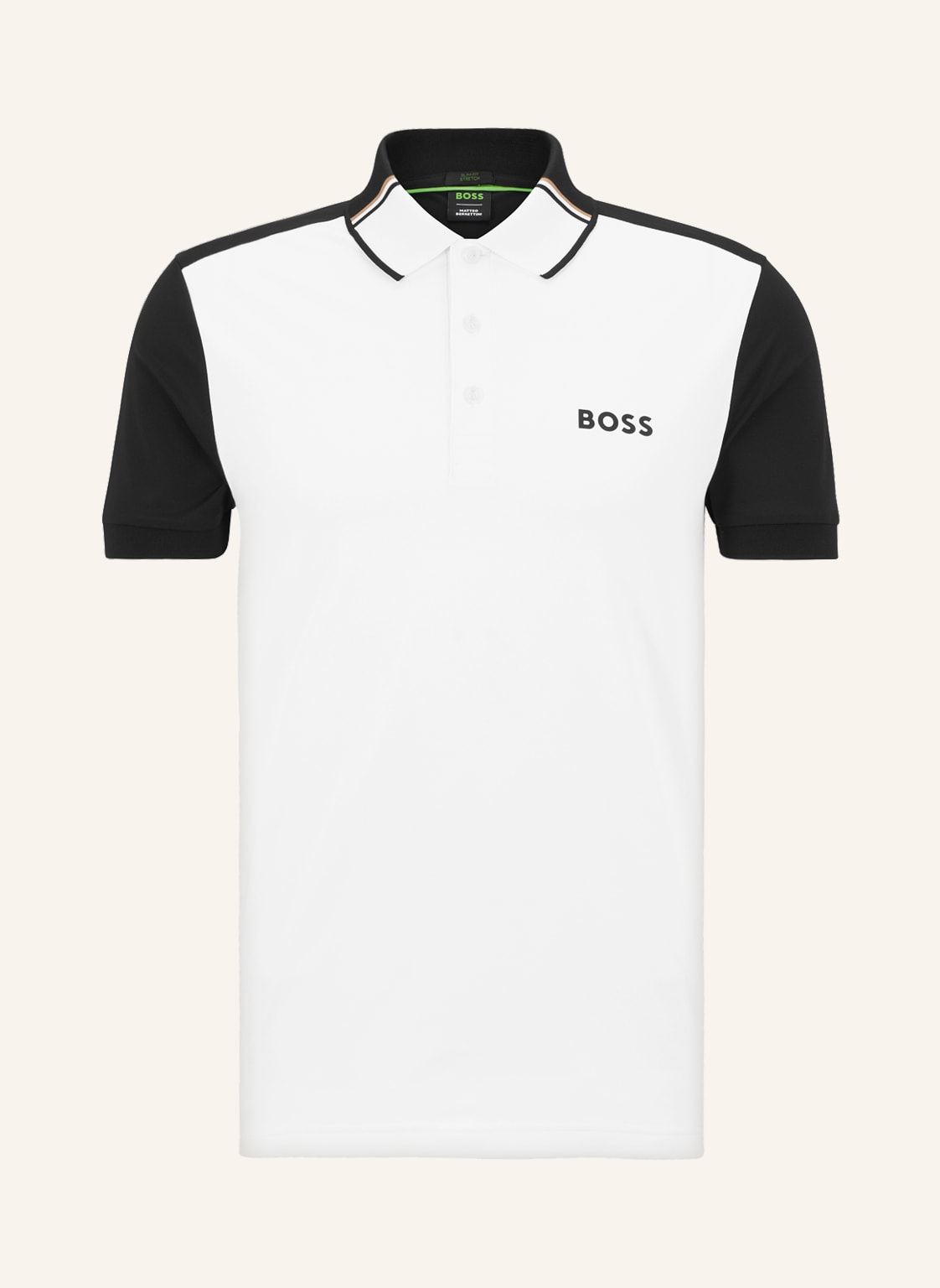 Image of Boss Piqué-Poloshirt Patteo weiss