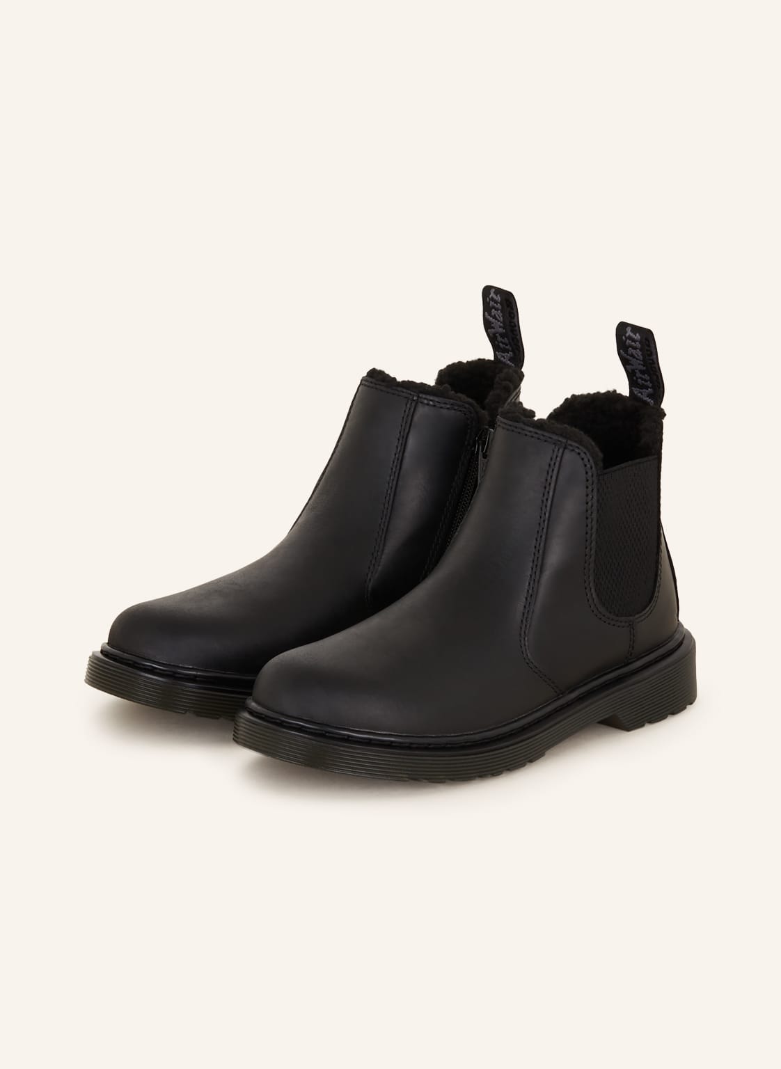 Produktový obrázek Dr. Martens Dr. Martens Chelsea-Boots 2976 Leonore S Umělou Kožešinou černá