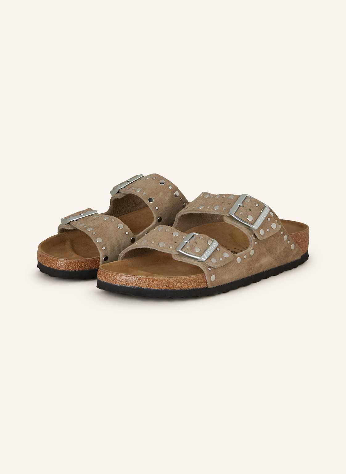 Produktový obrázek Birkenstock Birkenstock Pantofle Arizona Rivet Leve černošedá / stříbrná