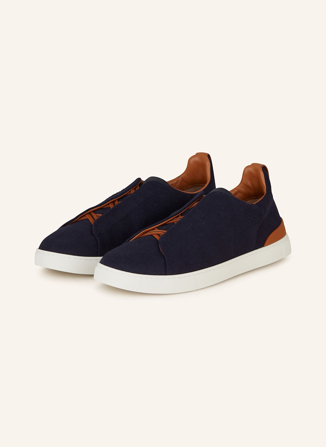 Produktový obrázek ZEGNA Zegna Slip-On Sneakersy Triple Stitch tmavě modrá