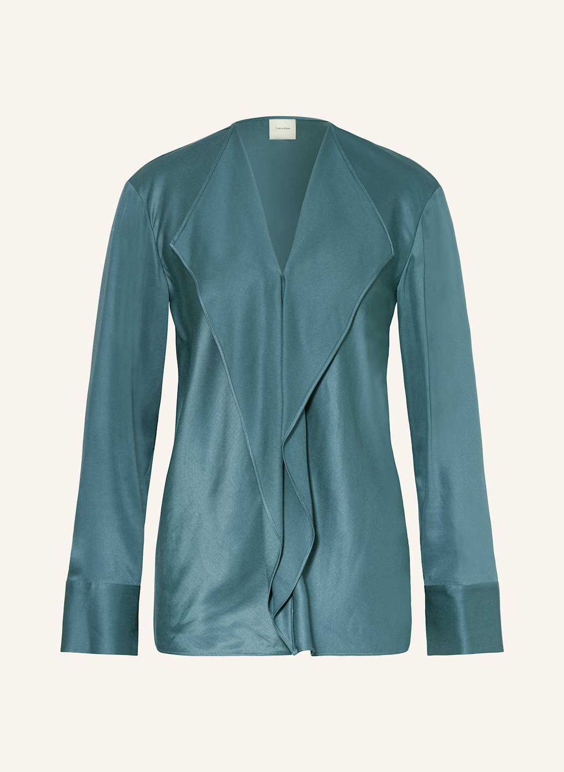 Calvin Klein Blusenshirt Aus Satin gruen