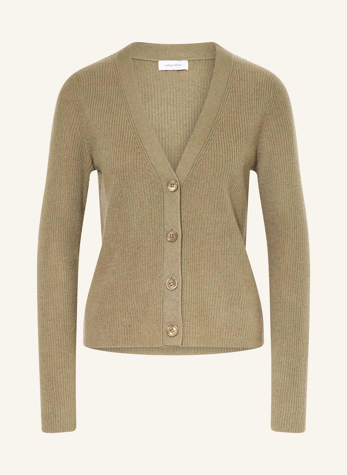 Darling Harbour Strickjacke Aus Cashmere gruen