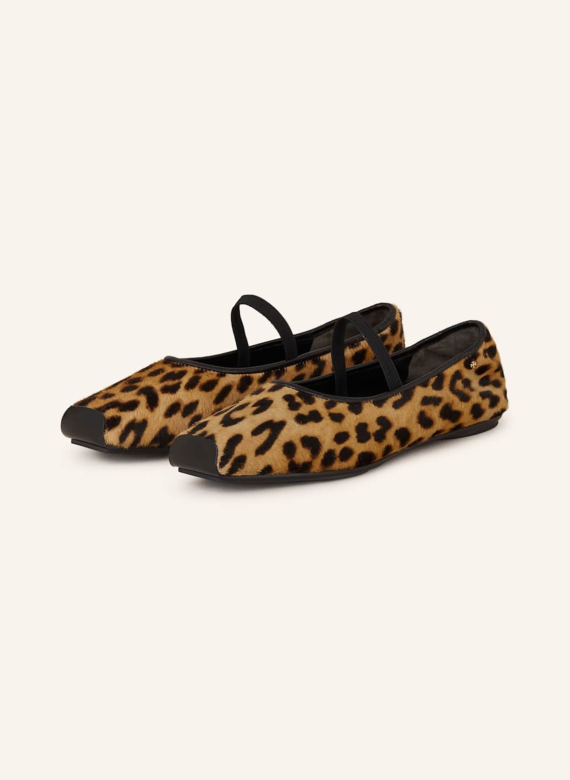 Produktový obrázek TORY BURCH Tory Burch Baleríny Typu Mary Jane Runway světle hnědá / tmavě hnědá / hnědá