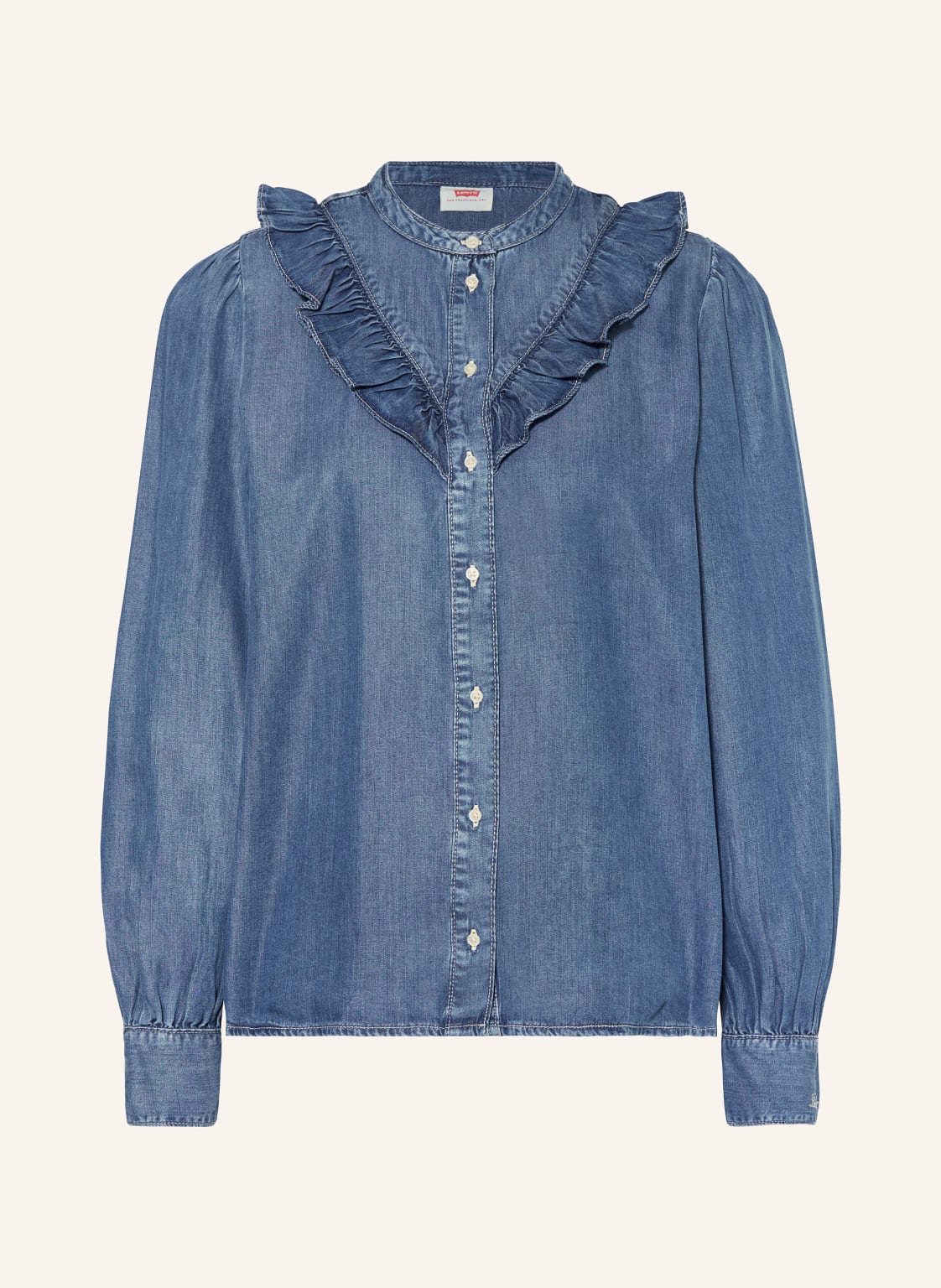 Levi's® Bluse CARINNA in Jeansoptik mit Rüschen