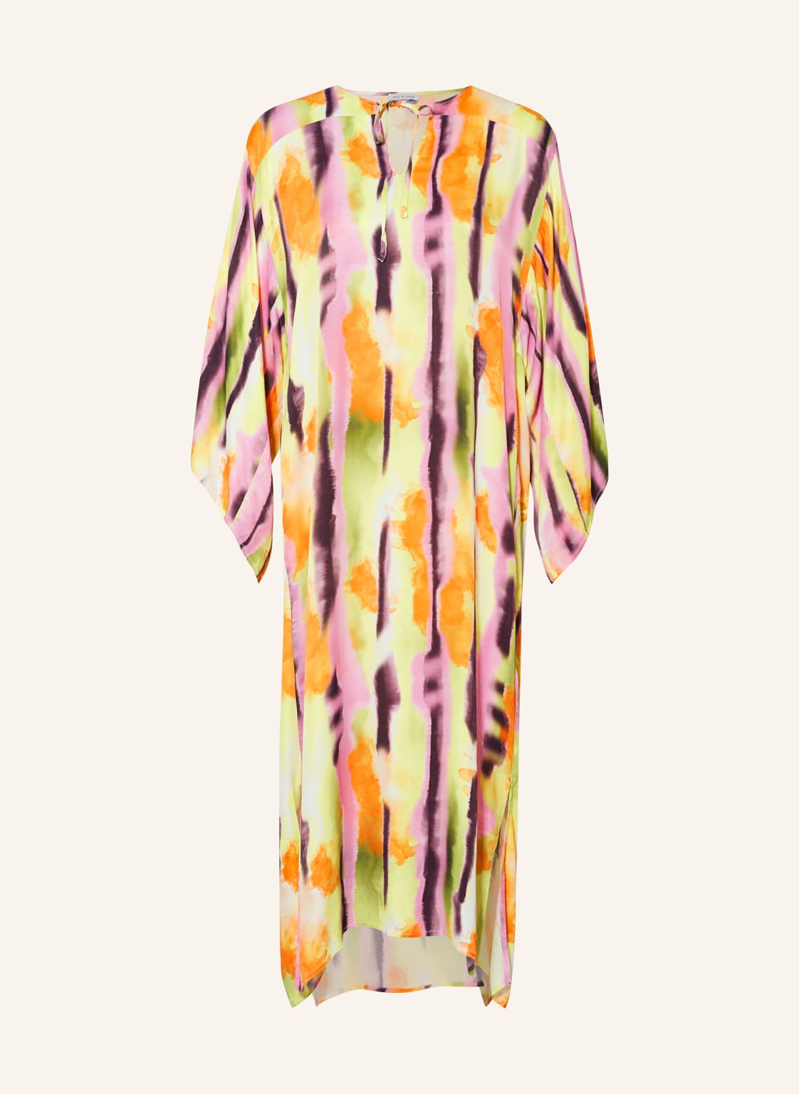Mrs & Hugs Satinkleid Mit 3/4-Arm gruen