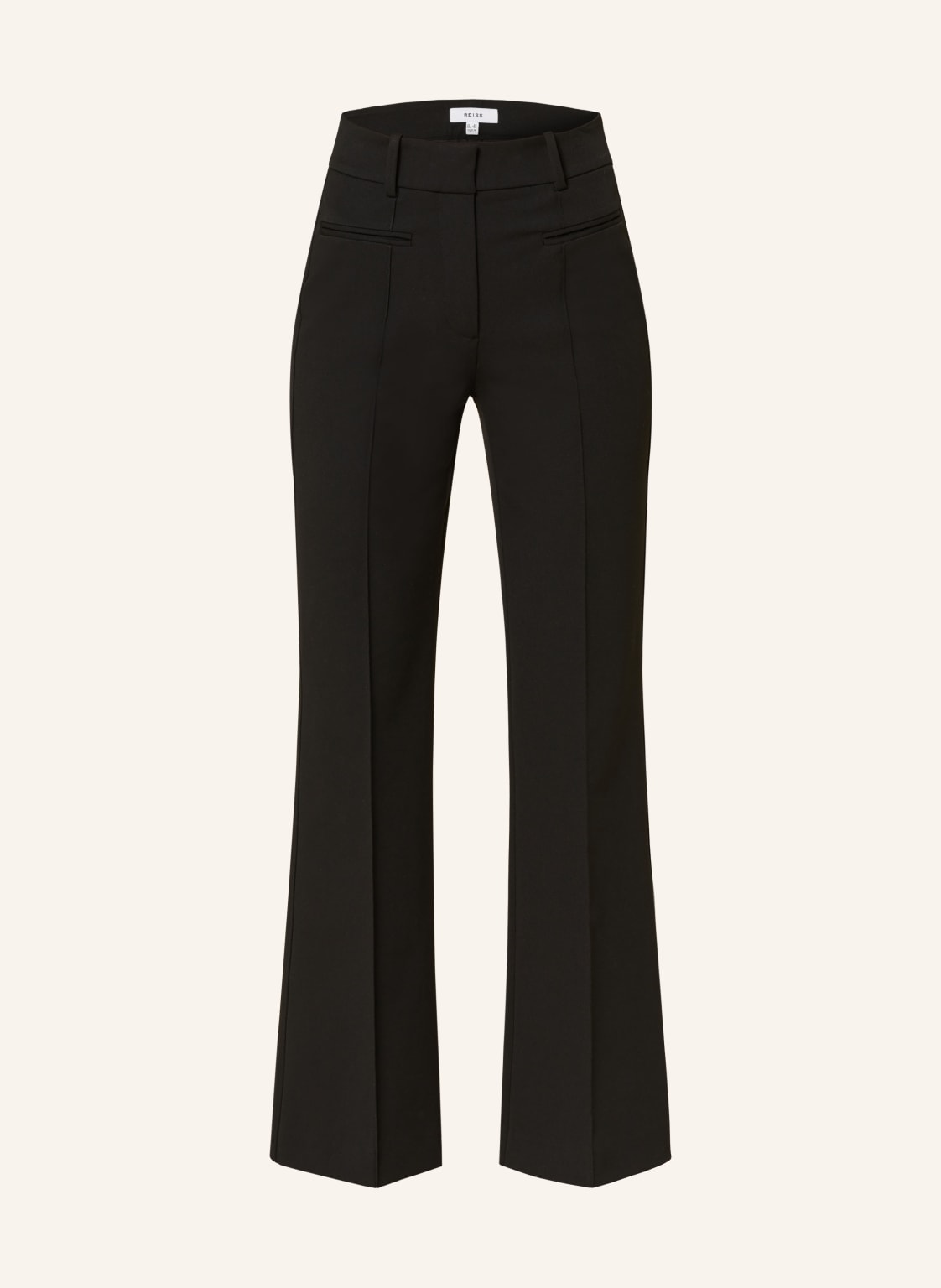 Reiss Bootcut-Hose Claude schwarz