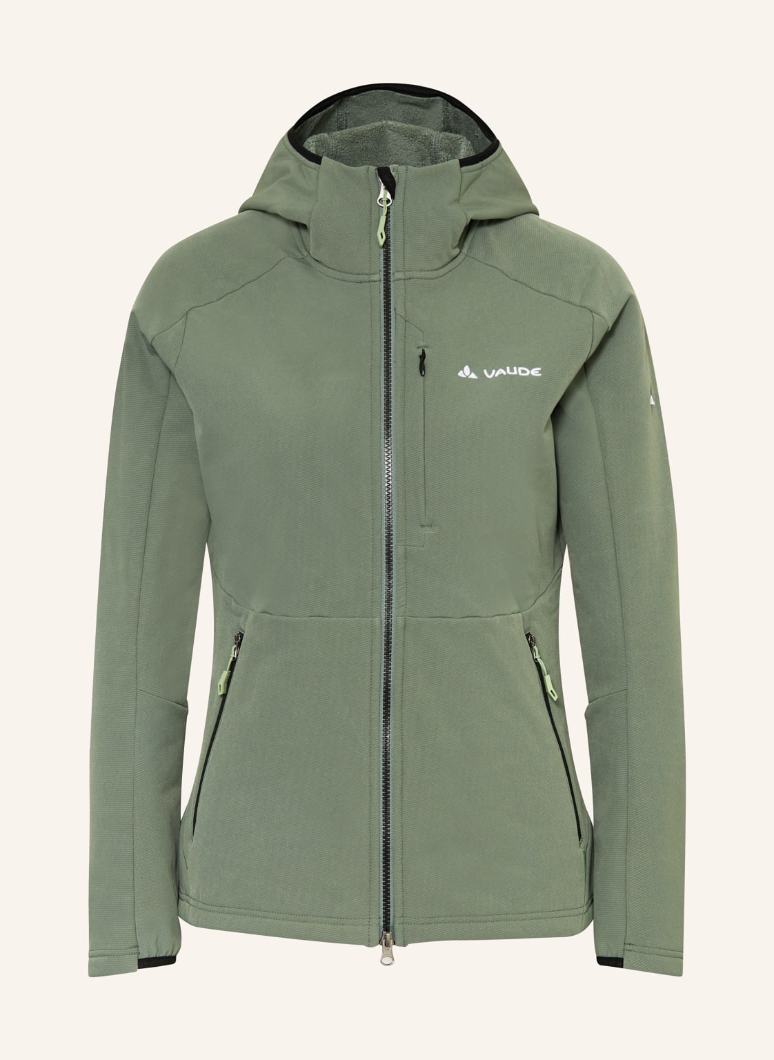 Vaude Midlayer-Jacke Elope Stormfleece gruen