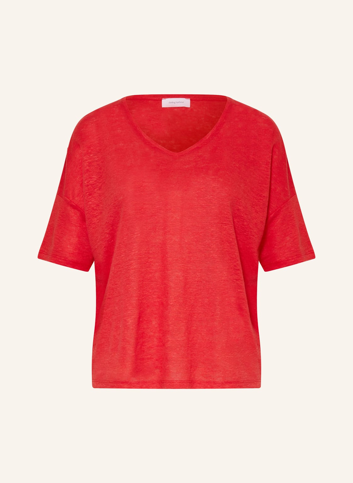 Darling Harbour T-Shirt Aus Leinen rot