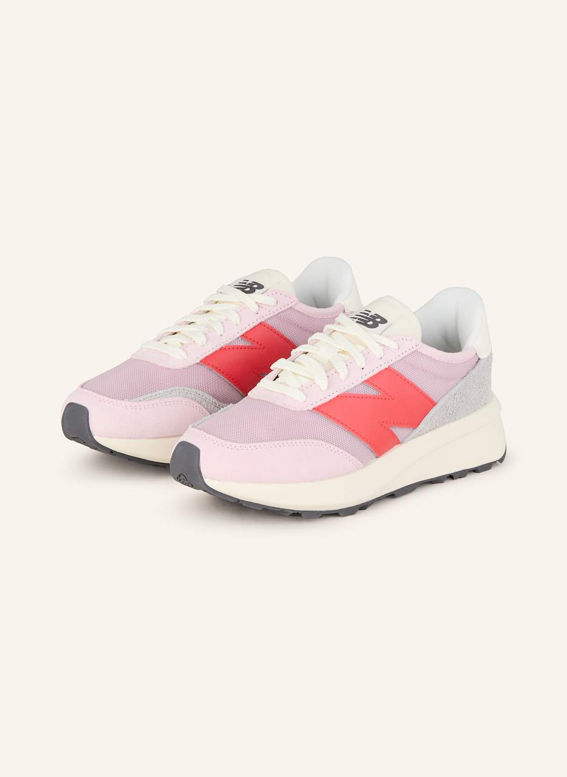 Produktový obrázek New Balance New Balance Sneakersy u370 růžová / světle šedá / červená