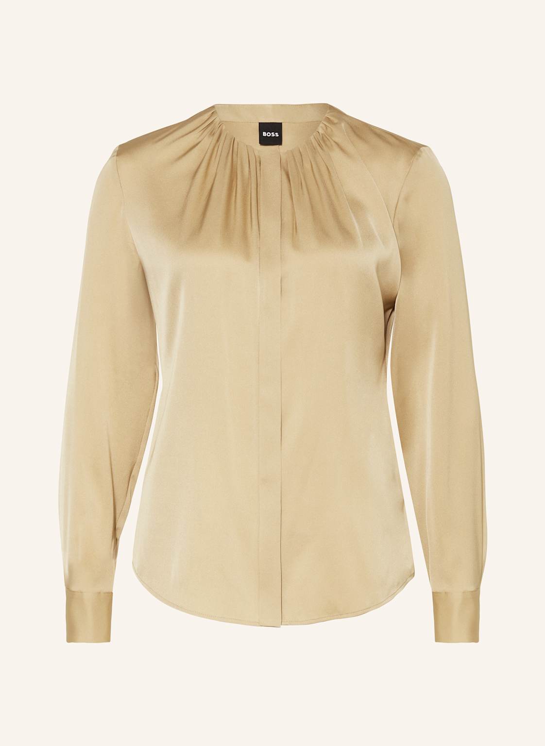 Boss Hemdbluse Banorah Aus Seide beige