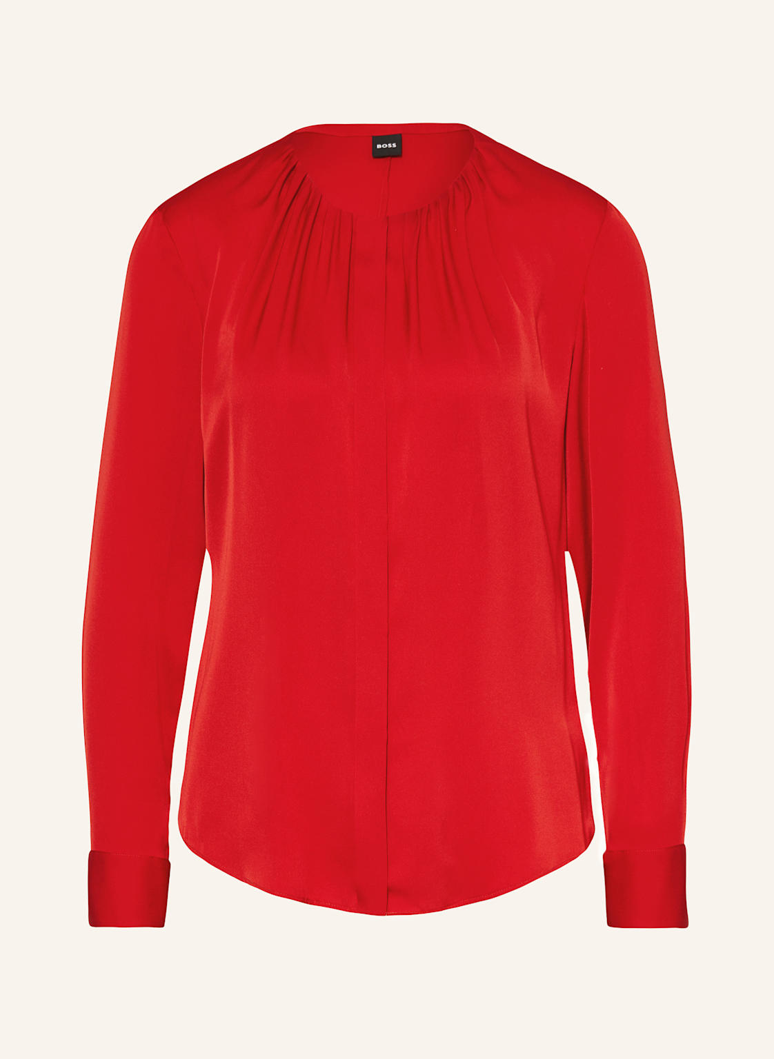 Boss Hemdbluse Banorah Aus Seide rot