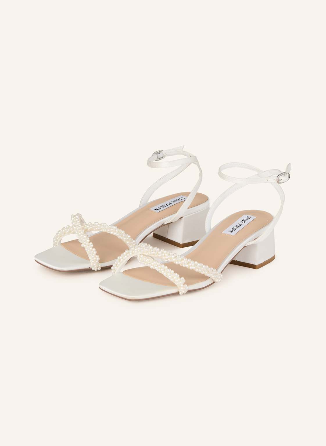 Produktový obrázek Steve Madden Steve Madden Sandály Gabby S Ozdobnými Kamínky bílá