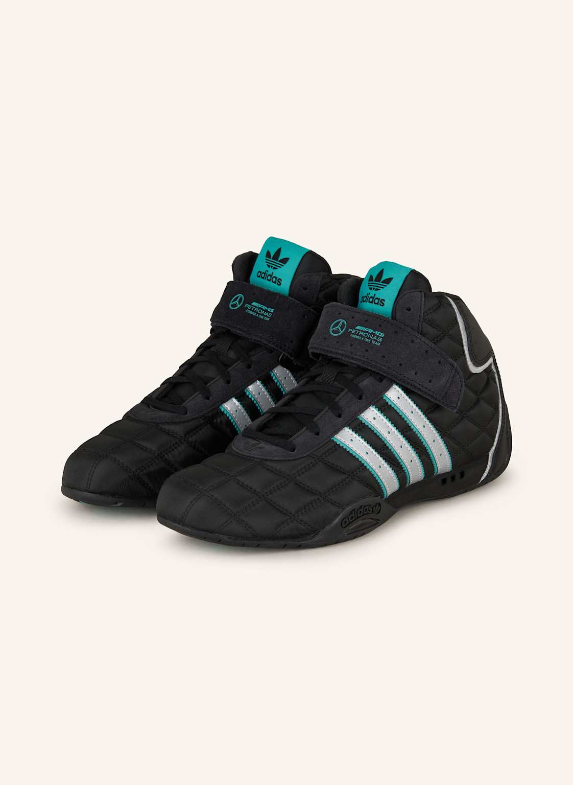 Produktový obrázek adidas Originals Adidas Originals Vysoké Sneakersy Adiracer Hi Mercedes Amg Petronas f1 Team mátová / černá / stříbrná
