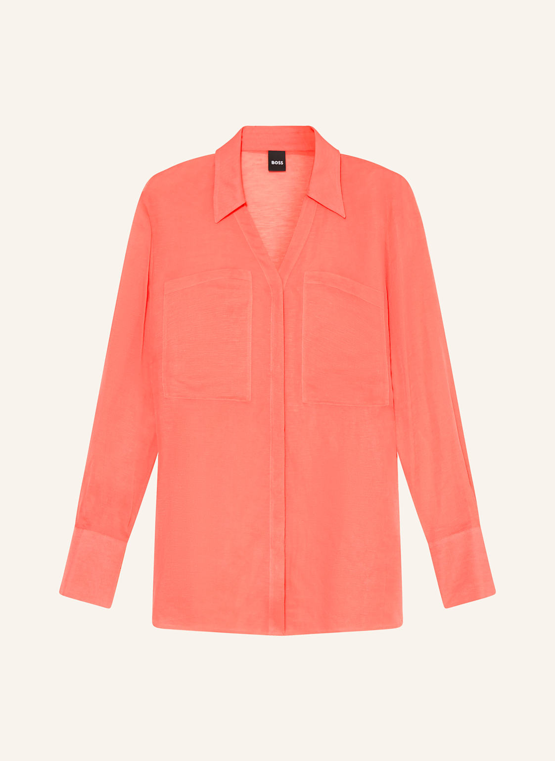 Boss Bluse Bosala Mit Leinen pink