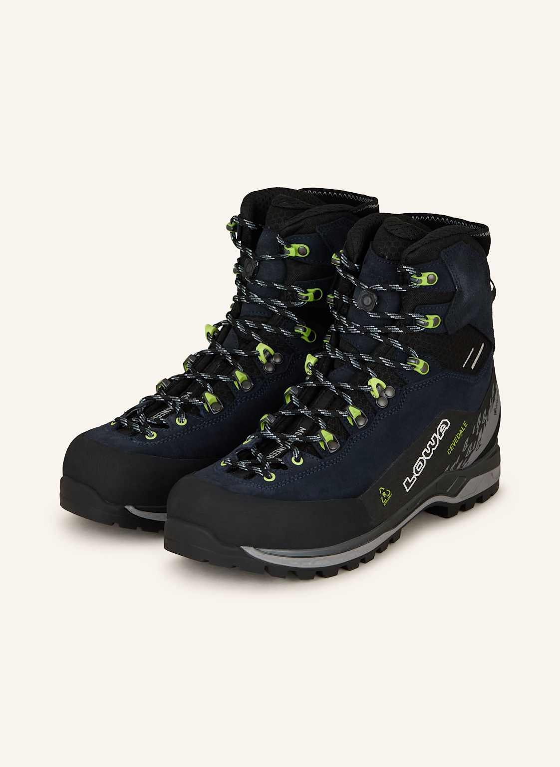 Produktový obrázek Lowa Lowa Pohorky Cevedale Pro Gtx Mid tmavě modrá / neonově žlutá