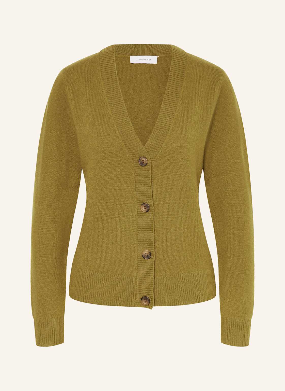 Darling Harbour Strickjacke Aus Cashmere gruen