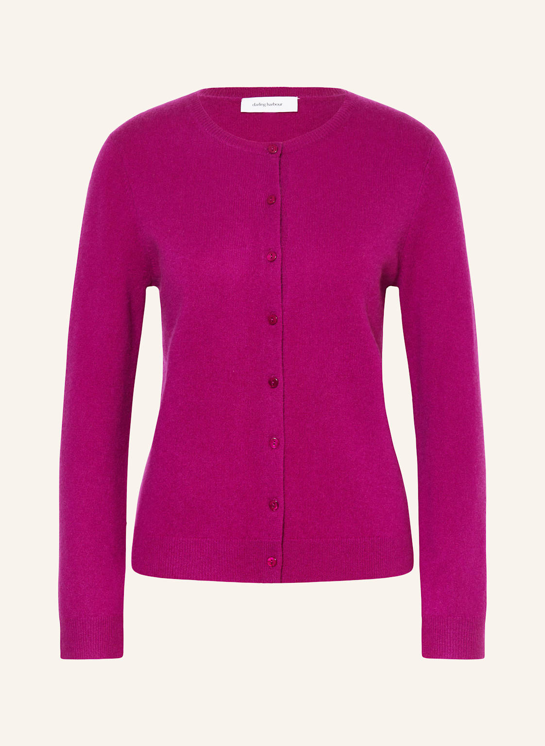 Darling Harbour Strickjacke Aus Cashmere pink