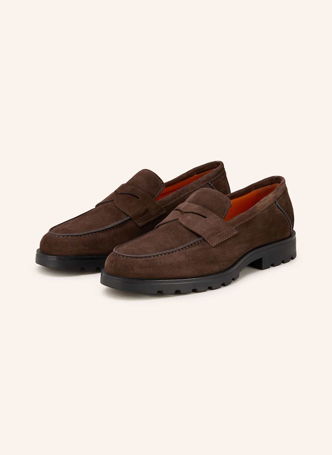 Produktový obrázek Santoni Santoni Mokasíny Typu Penny Rock tmavě hnědá