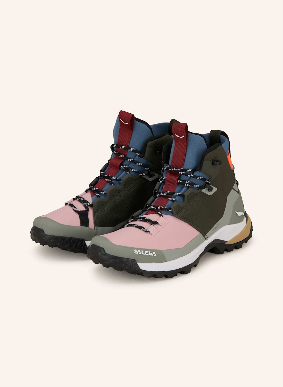 Produktový obrázek Salewa Salewa Turistické Boty Puez 2 Mid Ptx olivová / růžová / modrá