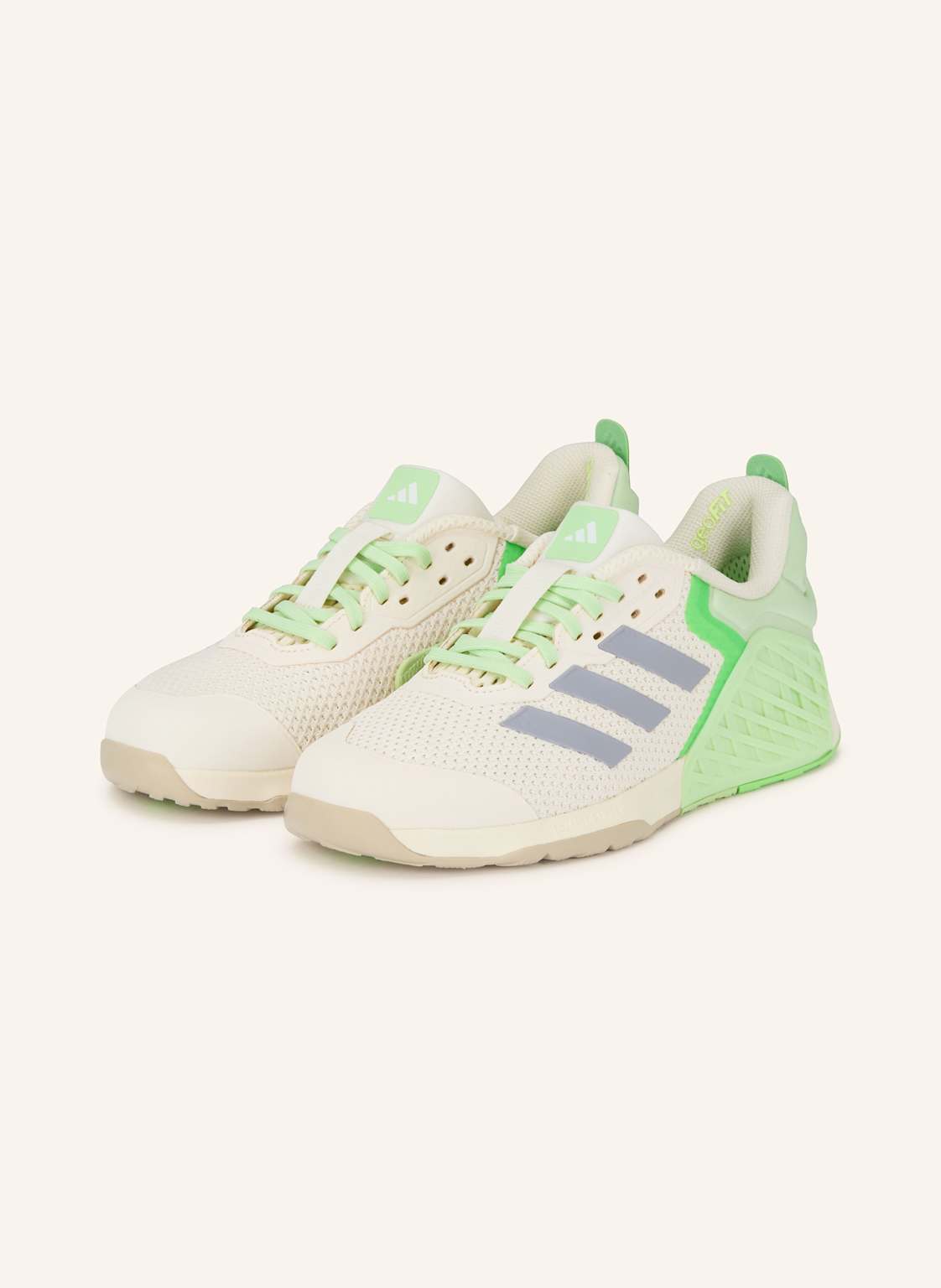 Produktový obrázek Adidas Adidas Fitness Obuv Dropset 3 Trainer krémová / světle zelená / šedá
