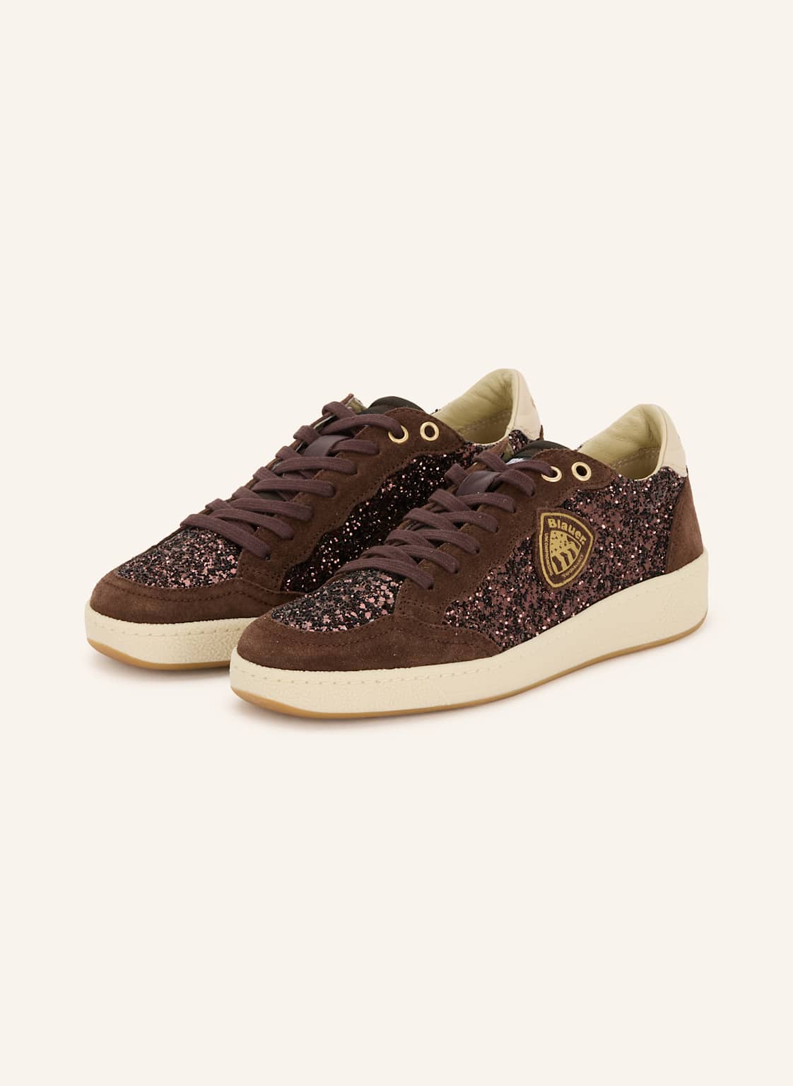 Produktový obrázek Blauer Blauer Sneakersy Olympia S Flitry tmavě hnědá