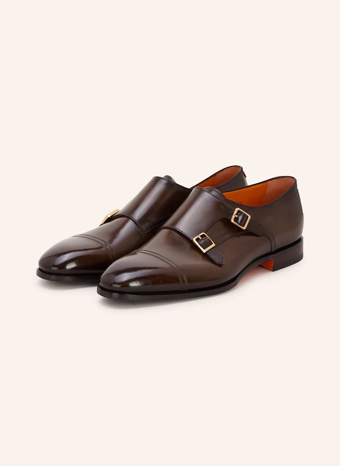 Produktový obrázek Santoni Santoni Monky S Dvojitou Přezkou Axel tmavě hnědá
