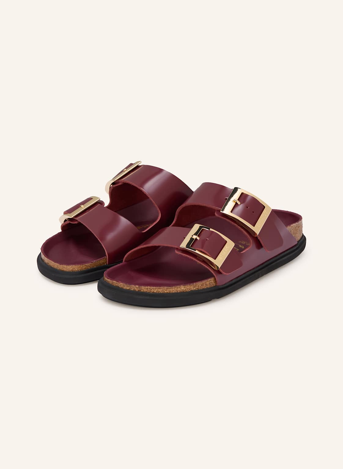 Produktový obrázek Birkenstock Birkenstock Pantofle Arizona Droplet Buckle tmavě červená