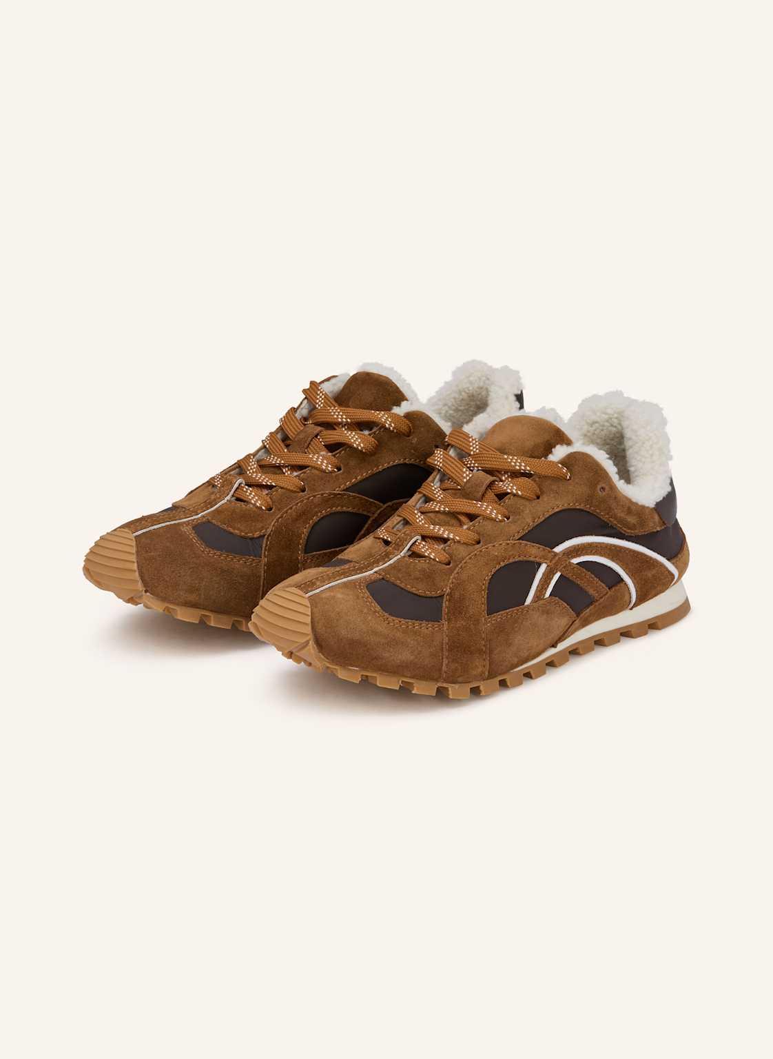 Produktový obrázek dorothee schumacher Dorothee Schumacher Sneakersy Sporty Chic hnědá / tmavě hnědá / bílá