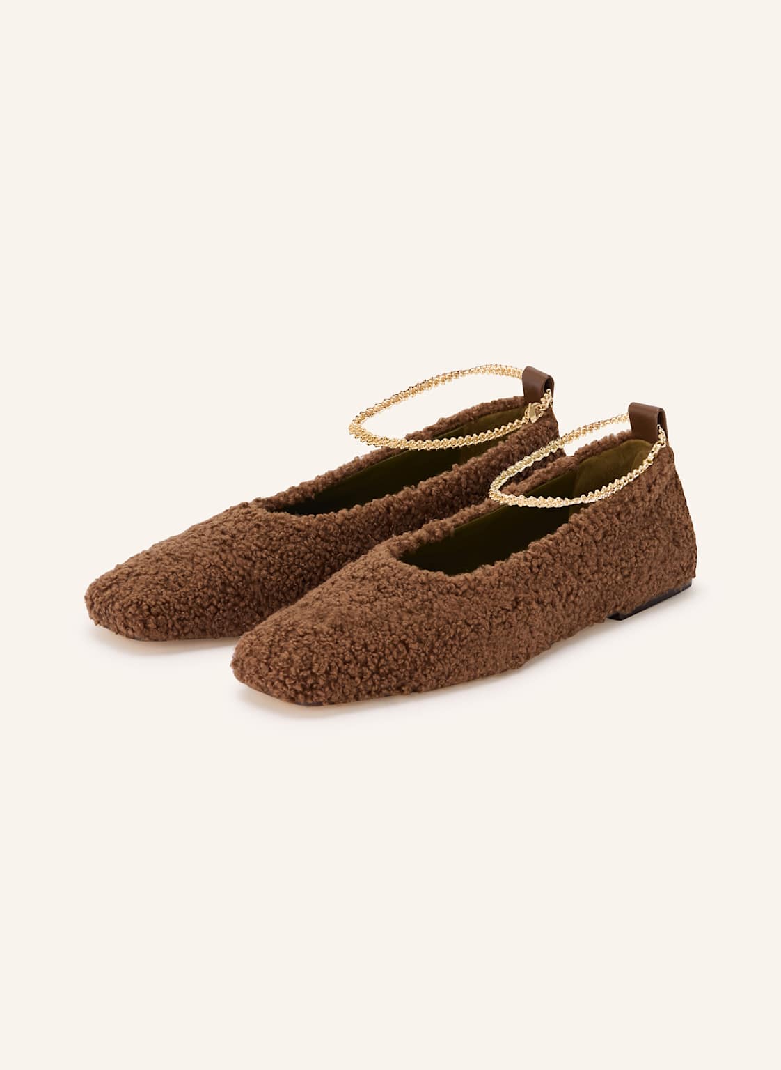 Produktový obrázek MARIA LUCA Maria Luca Baleríny Teddy Augusta hnědá